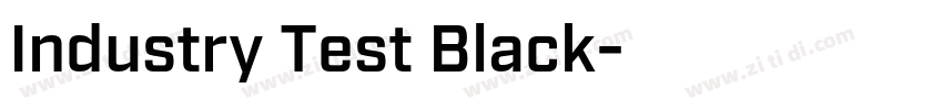 Industry Test Black字体转换